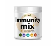 Powdi Immunity MIX kokteilis, 300g – vitaminas C, supermaistas imunitetui ir energijai, apsauga šaltuoju sezonu