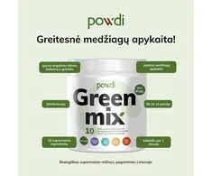 Powdi Rinkinys: Sveikatos kokteilis detoksikacijai (300g) su Gertuve (500 ml) – supermaistas žarnyno veiklai, mikrobiotai ir virškinimui palaikyti