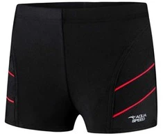 AQUA SPEED Boy's Andy Aquashorts Juodas/Raudona