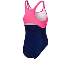 AQUA SPEED Girls Emily Swimsuit Navy/Coral/Raspberry