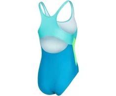 AQUA SPEED Girls Pola Swimsuit Light Turquoise/Turquoise/Lime