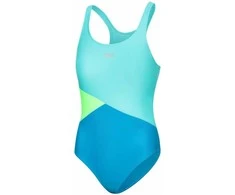 AQUA SPEED Girls Pola Swimsuit Light Turquoise/Turquoise/Lime