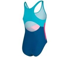 AQUA SPEED Girls Pola Swimsuit Light Turquoise/Turquoise/Rožinė