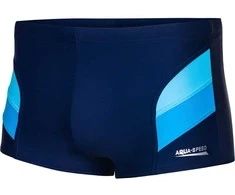 AQUA SPEED Men's Aron Boxer Navy/Light Mėlyna/Mėlyna