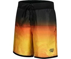 AQUA SPEED Men's Nolan Swim Shorts Juodas/Geltona