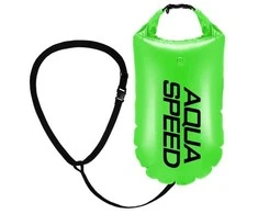 AQUA SPEED Open Vanduo Swim Buoy 17L Žalias