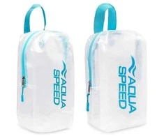 AQUA SPEED Wet Swimming Accessories Pouch Turquoise/Transparent-7L