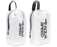 AQUA SPEED Wet Swimming Accessories Pouch Juodas/Transparent-3L