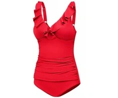 AQUA SPEED Women's Lydia Swimsuit Raudona