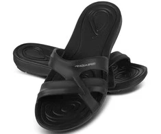 AQUA SPEED Women's Panama Pool Shoes Juodas