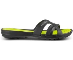 AQUA SPEED Women's Panama Pool Shoes Juodas/Žalias