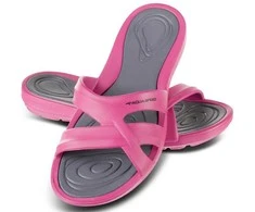 AQUA SPEED Women's Panama Pool Shoes Rožinė/Pilkas
