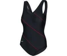 AQUA SPEED Women's Sophie Swimsuit Juodas/Raudona