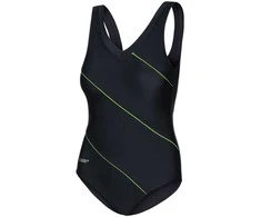 AQUA SPEED Women's Sophie Swimsuit Juodas/Žalias