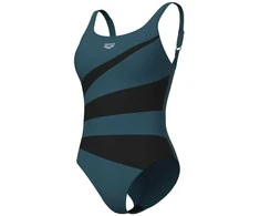 ARENA Women's Isabella Wing Back Swimsuit Mangrove/ Night Pilkas