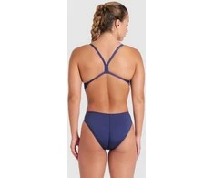 ARENA Women's Team Swimsuit Challenge Back Solid Navy/Baltas