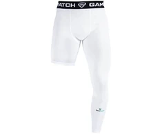 GAMEPATCH Single Leg Tights Baltas (Left)