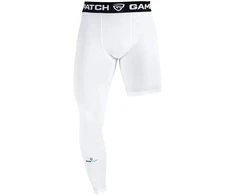 GAMEPATCH Single Leg Tights Baltas (Right)