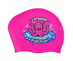 LATSWIM Splash! Splash! Long Hair Swim Cap