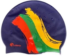 LATSWIM Team Lithuania Silicone Swim Cap Juodas