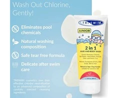 TRISWIM Chlorine Removing Hair &amp; Kūno prausiklis For Kids Sweet Watermelon (251ml)