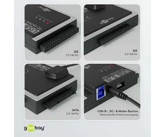 Goobay USB 3.0 kietojo disko adapteris IDE ir SATA jungtims