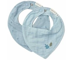 Little Dutch Bryndáček bandana 2 ks Pure Denim Mėlyna