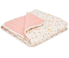 Little Dutch Bassinet Blanket quilted `Blooming Safari´ 70×100 cm