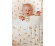 Little Dutch Bassinet Blanket quilted `Safari Leo´ 70×100 cm