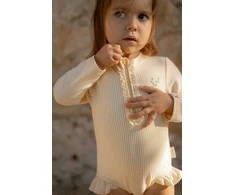 Little Dutch Maudymosi kostiumėlis ilgomis rankovėmis ´Ocean Treasures Geltona´ - 62/68