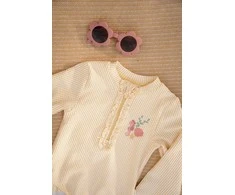 Little Dutch Maudymosi kostiumėlis ilgomis rankovėmis ´Ocean Treasures Geltona´ - 62/68