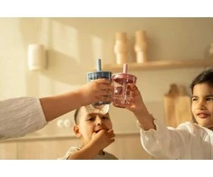 Rosti Mepal Mepal Vaikiška stiklinė su šiaudeliu ’Forest Friends’