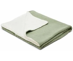 Little Dutch Cot blanket knitted `Pure Sage´ 110×140 cm