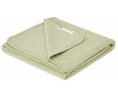 Little Dutch Cot blanket `Pure Sage Leaves´ 110×140 cm