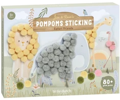 Little Dutch Craft Set Pom Poms ´Safari Friends´