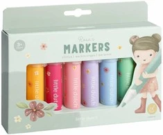 Little Dutch Flomasteriai ´Rosa &amp; Friends´
