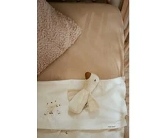 Little Dutch paklodė su guma 120x60 cm Pure Soft raudona ir geltona