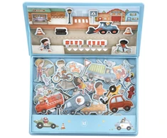 Little Dutch Magnetic Play Board ´Jim &amp; Vehicles´ FSC