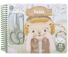 Little Dutch Masks Craft Book with Scissor ´Safari Friends´
