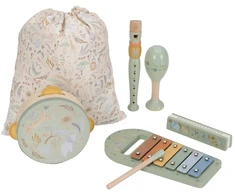 Little Dutch Music Instruments Set ´Safari Friends Žalias´ FSC
