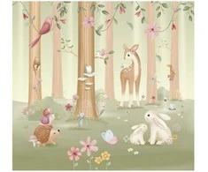 Little Dutch Photo Wallpaper fleece ´Fairy Garden´ 300x280 cm