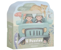 Dėlionė Little Dutch - puzzle XL vaikams | Safari Friends FSC