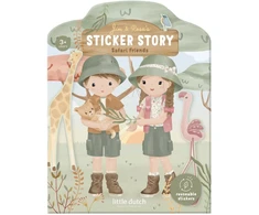 Little Dutch Reusable Sticker Story Booklet ´Safari Friends´