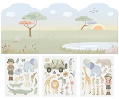 Little Dutch Reusable Sticker Story Booklet ´Safari Friends´