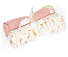 Little Dutch Swaddles set muslin 2 pcs `Blooming Safari´ 70 x 70 cm