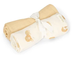 Little Dutch Swaddles set muslin 2 pcs `Safari Leo´ 70 x 70 cm