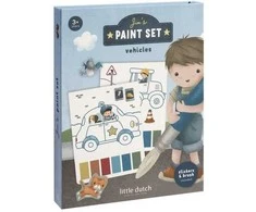 Little Dutch Vanduo Paint Set ´Jim &amp; Vehicles´