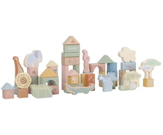 Little Dutch Wooden Building Blocks `Safari Friends´ FSC