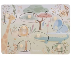 Little Dutch - puzzle dźwiękowe XL | Safari Friends FSC