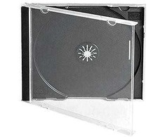 Omega CD case Jewel, juodas